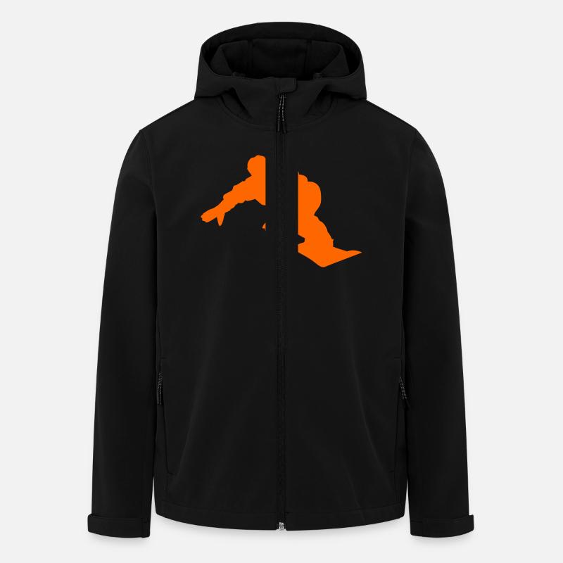 Snowboarder - Recycelte Männer Softshell-Jacke von Stanley/Stella - Schwarz