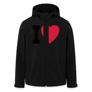 ich liebe ich liebe ich liebe - Recycelte Männer Softshell-Jacke von Stanley/Stella - Schwarz - Vorne - AI Model Male 185 light (185cm)