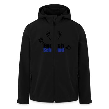 Junge: Endlich Schulkind - Recycelte Männer Softshell-Jacke von Stanley/Stella - Schwarz - Vorne - AI Model Male 185 light (185cm)