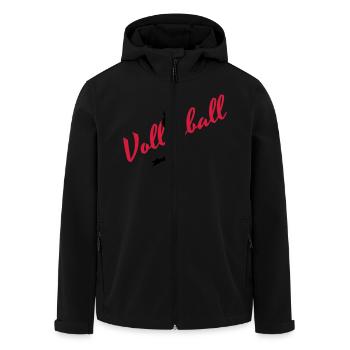 Volleyball - Recycelte Männer Softshell-Jacke von Stanley/Stella - Schwarz - Vorne - AI Model Male 185 light (185cm)