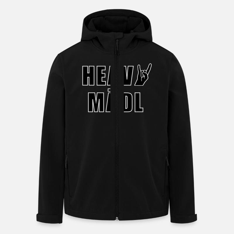 Heavy Mädl - Recycelte Männer Softshell-Jacke von Stanley/Stella - Schwarz