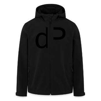 dP klein - Recycelte Männer Softshell-Jacke von Stanley/Stella - Schwarz - Vorne - AI Model Male 185 light (185cm)