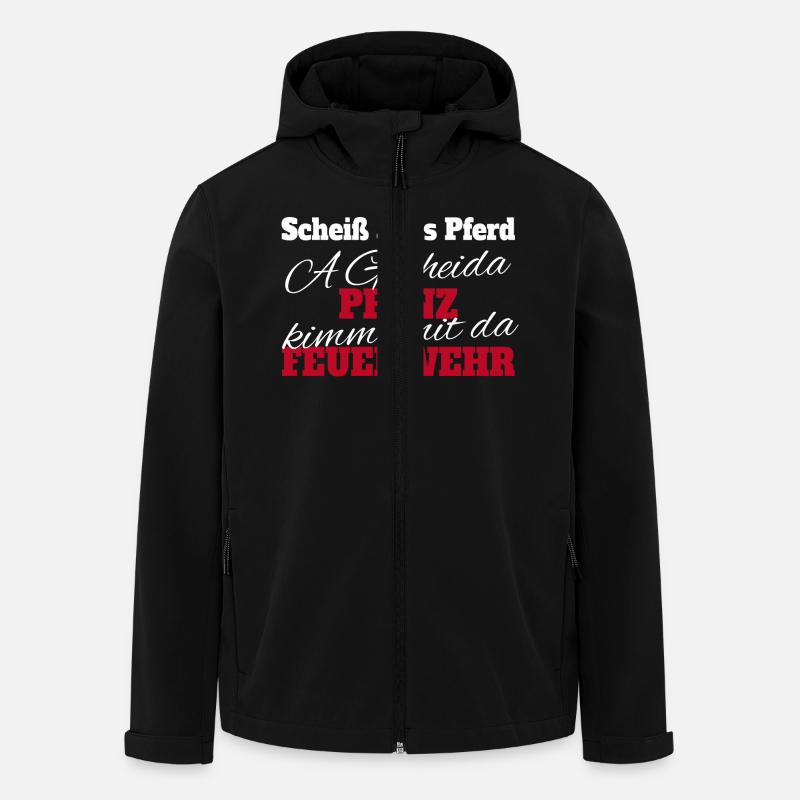 Feuerwehr Prinz - Recycelte Männer Softshell-Jacke von Stanley/Stella - Schwarz