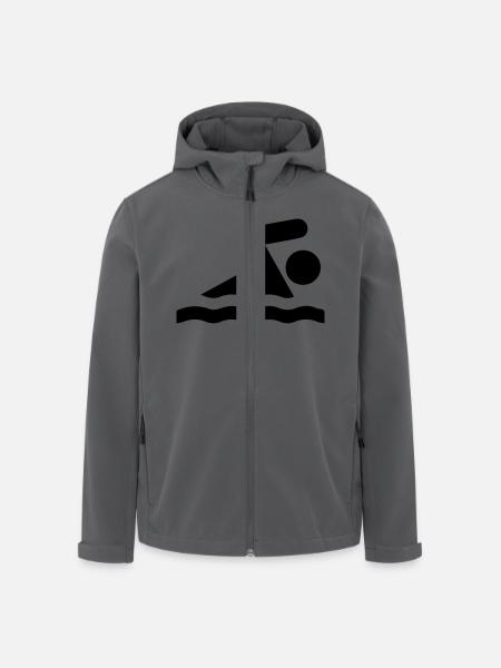 Schwimmer - Recycelte Männer Softshell-Jacke von Stanley/Stella - Schwarz