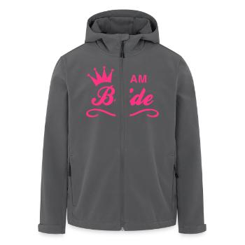 Team Bride - Recycelte Männer Softshell-Jacke von Stanley/Stella - Schwarz - Vorne - AI Model Male 185 light (185cm)