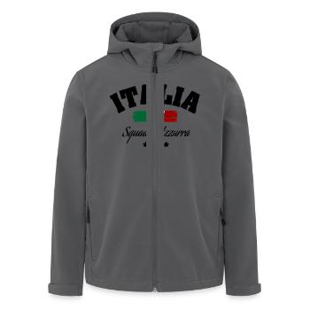 Italia Squdra Azzura - Recycelte Männer Softshell-Jacke von Stanley/Stella - Schwarz - Vorne - AI Model Male 185 light (185cm)