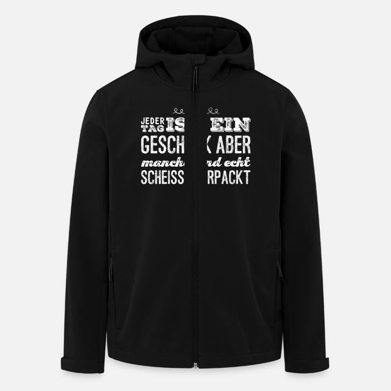 lustiger Spruch - Recycelte Männer Softshell-Jacke von Stanley/Stella - Schwarz