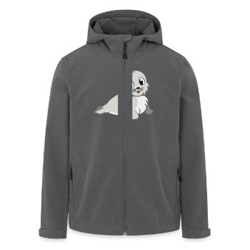 baby172 - Men’s Recycled Softshell Jacket by Stanley/Stella - black - Front - AI Model Male 185 light (185cm)