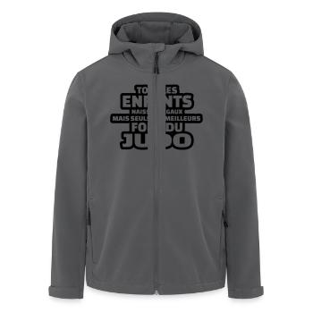 seuls les meilleurs font du judo - Veste softshell homme en polyester recyclé Stanley/Stella - noir - Devant - AI Model Male 185 light (185cm)
