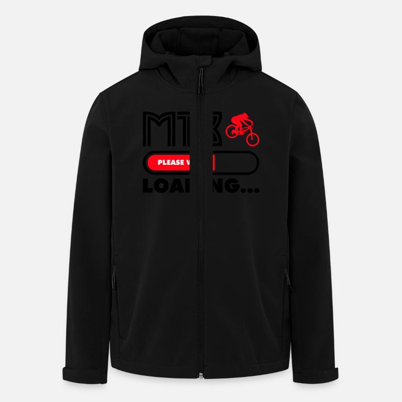 Préparez-vous pour VTT - Veste softshell homme en polyester recyclé Stanley/Stella - noir