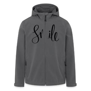 Just Smile - Recycelte Männer Softshell-Jacke von Stanley/Stella - Schwarz - Vorne - AI Model Male 185 light (185cm)