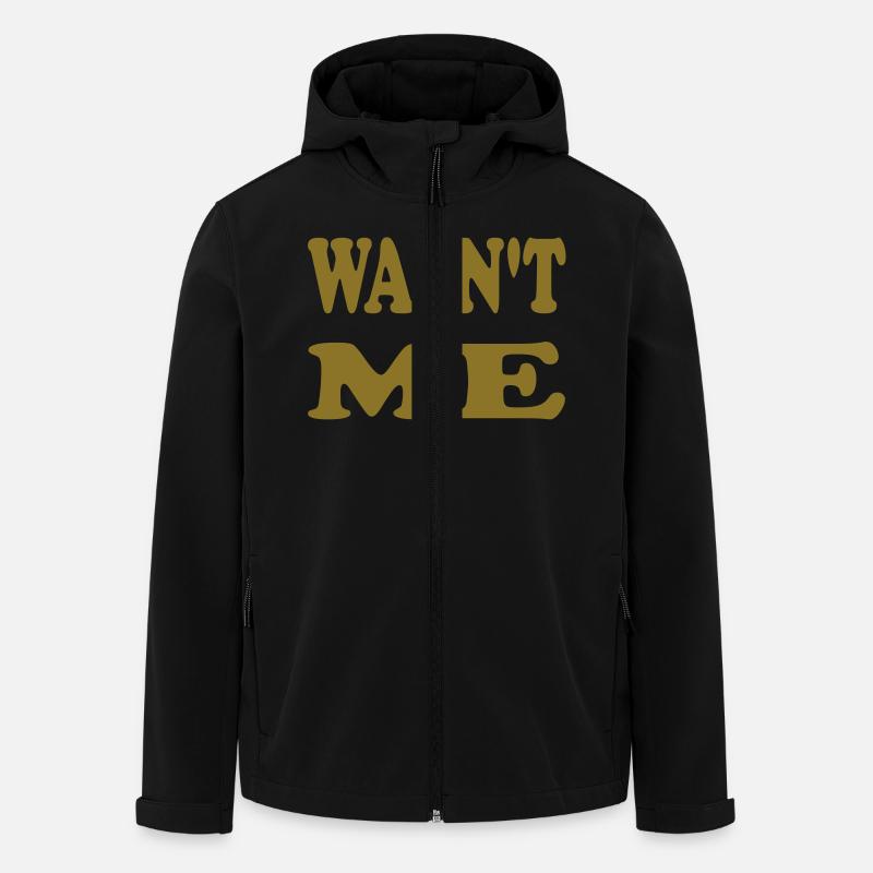wasnt me - Recycelte Männer Softshell-Jacke von Stanley/Stella - Schwarz