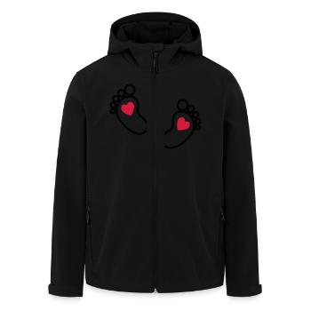 Bébé pieds - Veste softshell homme en polyester recyclé Stanley/Stella - noir - Devant - AI Model Male 185 light (185cm)