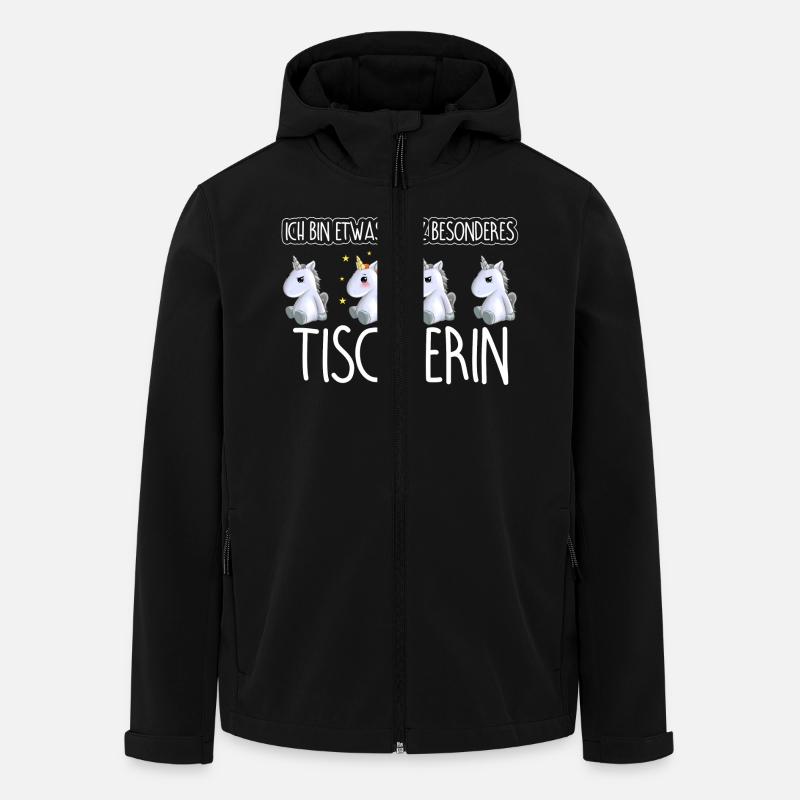 TISCHLERIN - Toll - Recycelte Männer Softshell-Jacke von Stanley/Stella - Schwarz