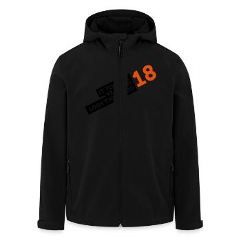 Es hat 18 Jahre gedauert, um so gut auszusehen! - Recycelte Männer Softshell-Jacke von Stanley/Stella - Schwarz - Vorne - AI Model Male 185 light (185cm)