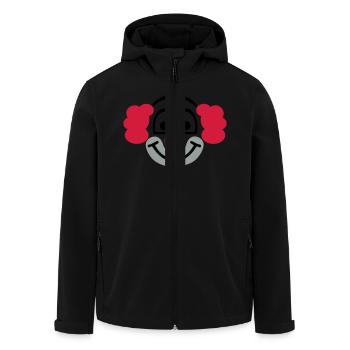 Clown - Recycelte Männer Softshell-Jacke von Stanley/Stella - Schwarz - Vorne - AI Model Male 185 light (185cm)