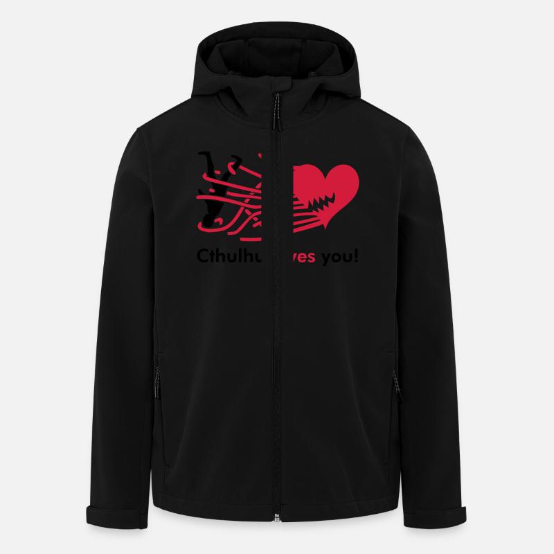 Cthulhu loves you! - Recycelte Männer Softshell-Jacke von Stanley/Stella - Schwarz