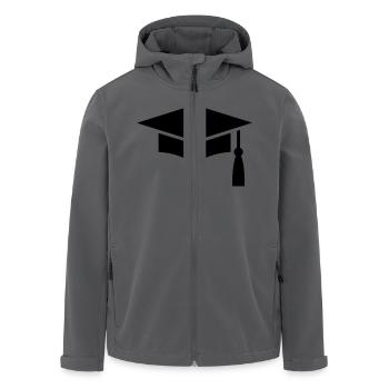 Graduation Cap - Recycelte Männer Softshell-Jacke von Stanley/Stella - Schwarz - Vorne - AI Model Male 185 light (185cm)