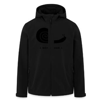 schnegge snail reptile snail darling sweetheart - Men’s Recycled Softshell Jacket by Stanley/Stella - black - Front - AI Model Male 185 light (185cm)