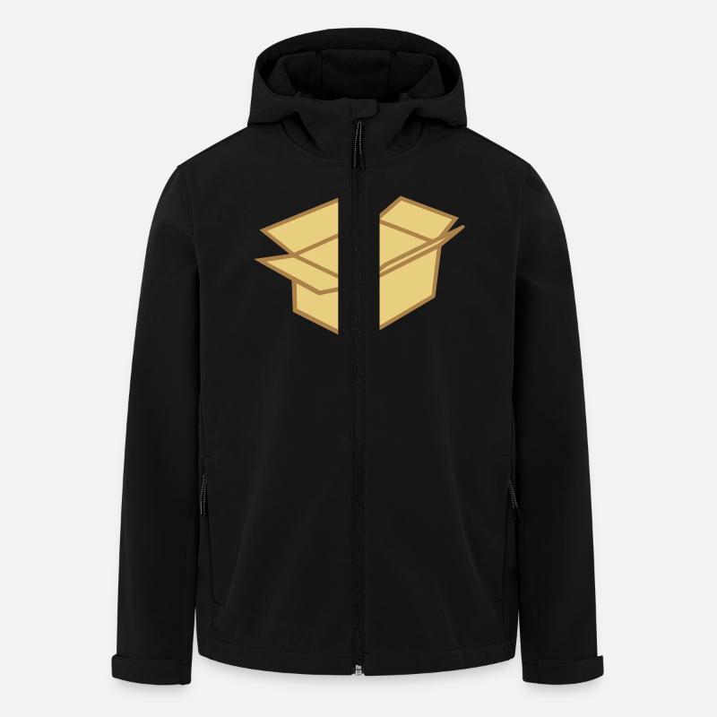 Cardboard box - Men’s Recycled Softshell Jacket by Stanley/Stella - black