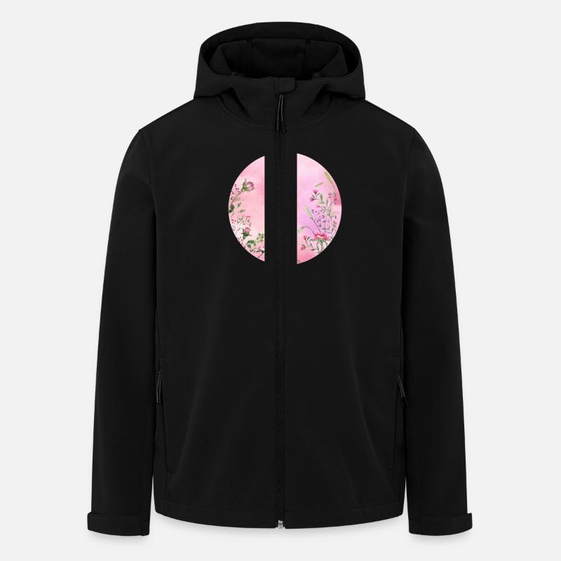 Rosen - Recycelte Männer Softshell-Jacke von Stanley/Stella - Schwarz