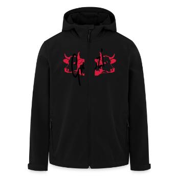 grüezi - Recycelte Männer Softshell-Jacke von Stanley/Stella - Schwarz - Vorne - AI Model Male 185 light (185cm)