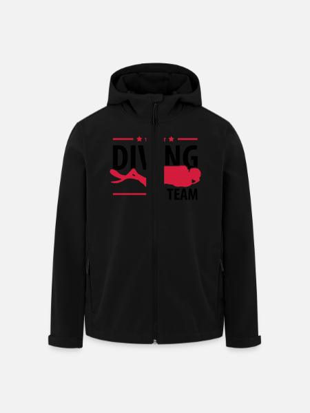 diving_team_c2 - Men’s Recycled Softshell Jacket by Stanley/Stella - black