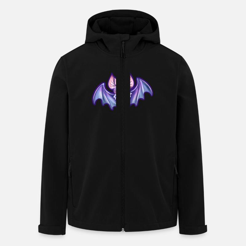 kleine Fledermaus Tobi - Recycelte Männer Softshell-Jacke von Stanley/Stella - Schwarz
