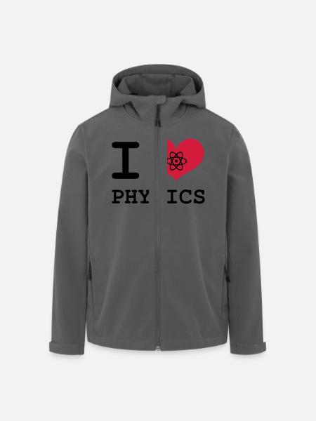 I Love Physics ! - Men’s Recycled Softshell Jacket by Stanley/Stella - black
