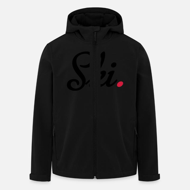 ski - Recycelte Männer Softshell-Jacke von Stanley/Stella - Schwarz