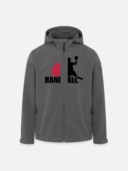 Handball - Recycelte Männer Softshell-Jacke von Stanley/Stella - Schwarz
