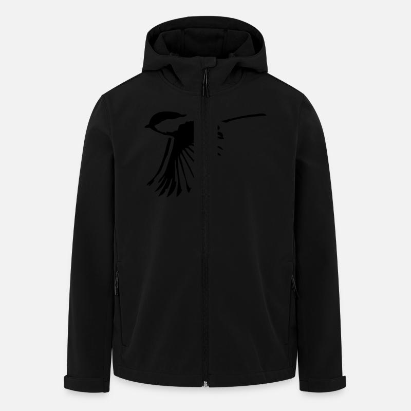 Bird - Men’s Recycled Softshell Jacket by Stanley/Stella - black