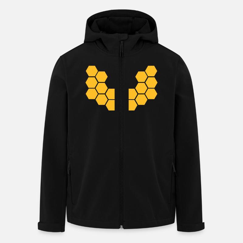 Honeycombs - Men’s Recycled Softshell Jacket by Stanley/Stella - black