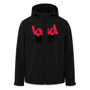 Bad Boy - Veste softshell homme en polyester recyclé Stanley/Stella - noir - Devant - AI Model Male 185 light (185cm)
