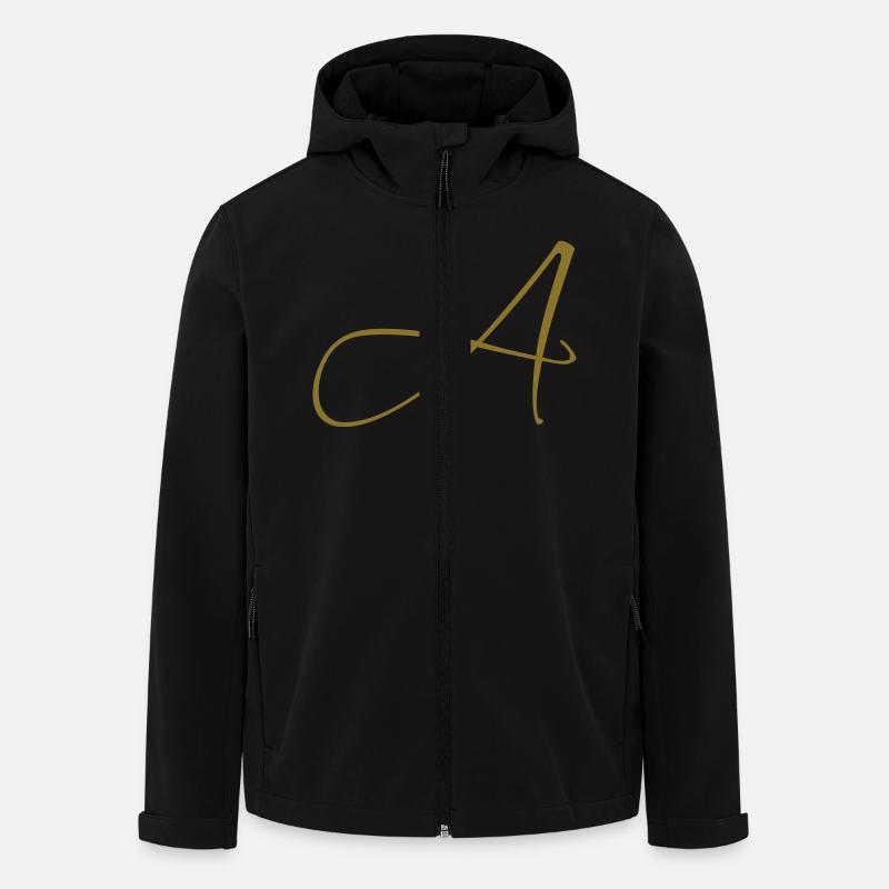 Letter A - Recycelte Männer Softshell-Jacke von Stanley/Stella - Schwarz