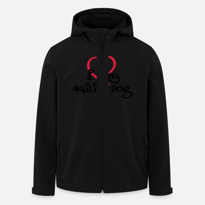 Agility dog // T-Shirts - Recycelte Männer Softshell-Jacke von Stanley/Stella - Schwarz