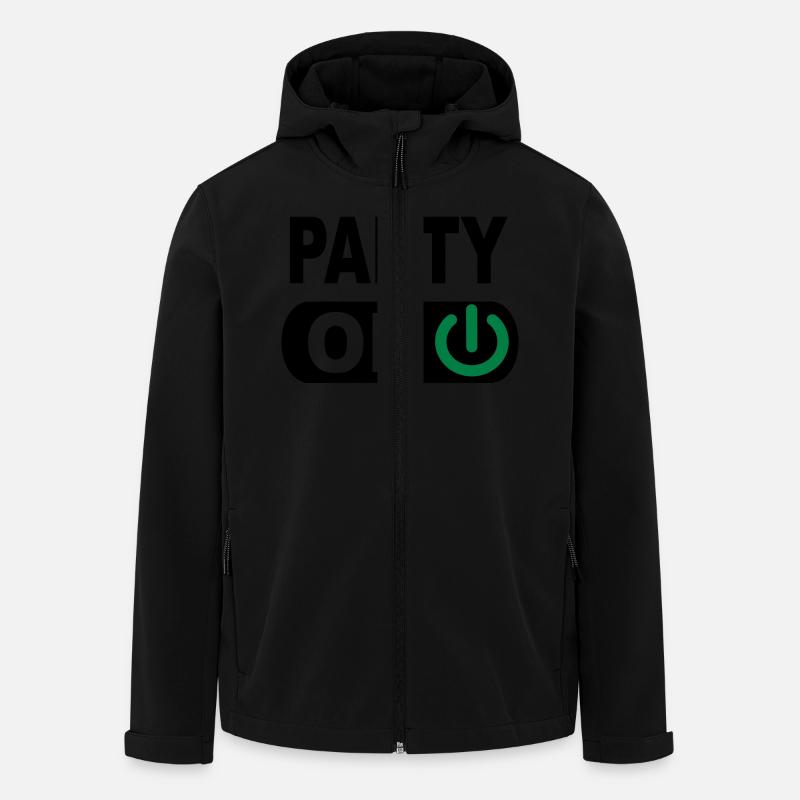 party - Men’s Recycled Softshell Jacket Discoverer by Stanley/Stella - black