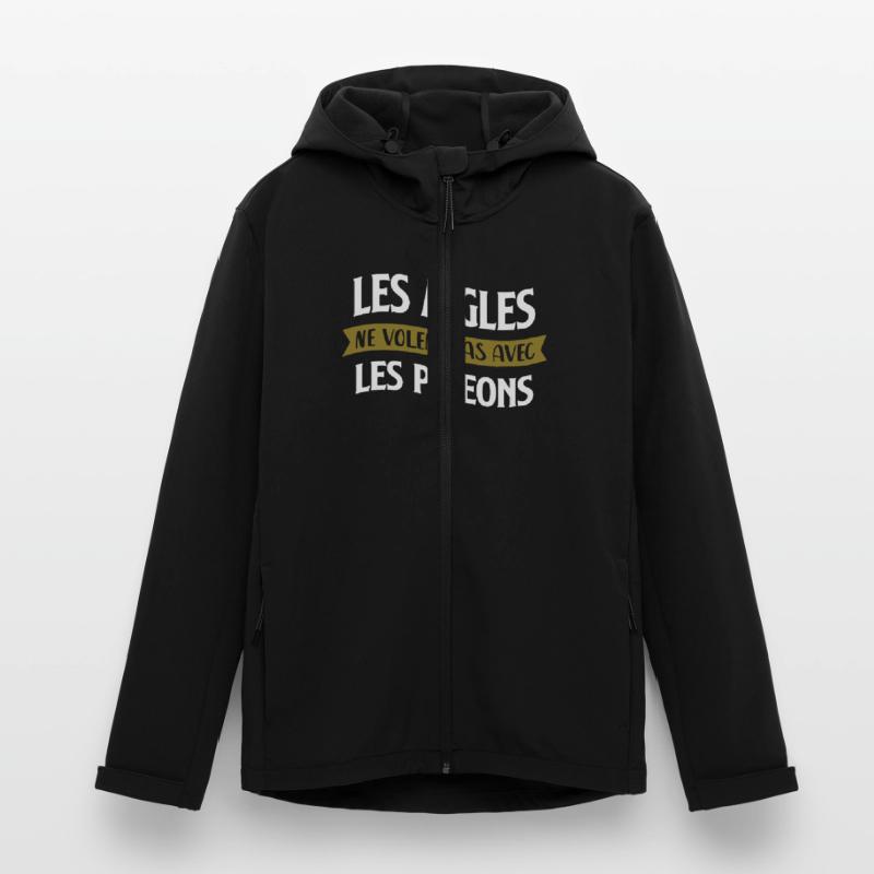 Les aigles et les pigeons Veste softshell homme en polyester recyclé Stanley/Stella