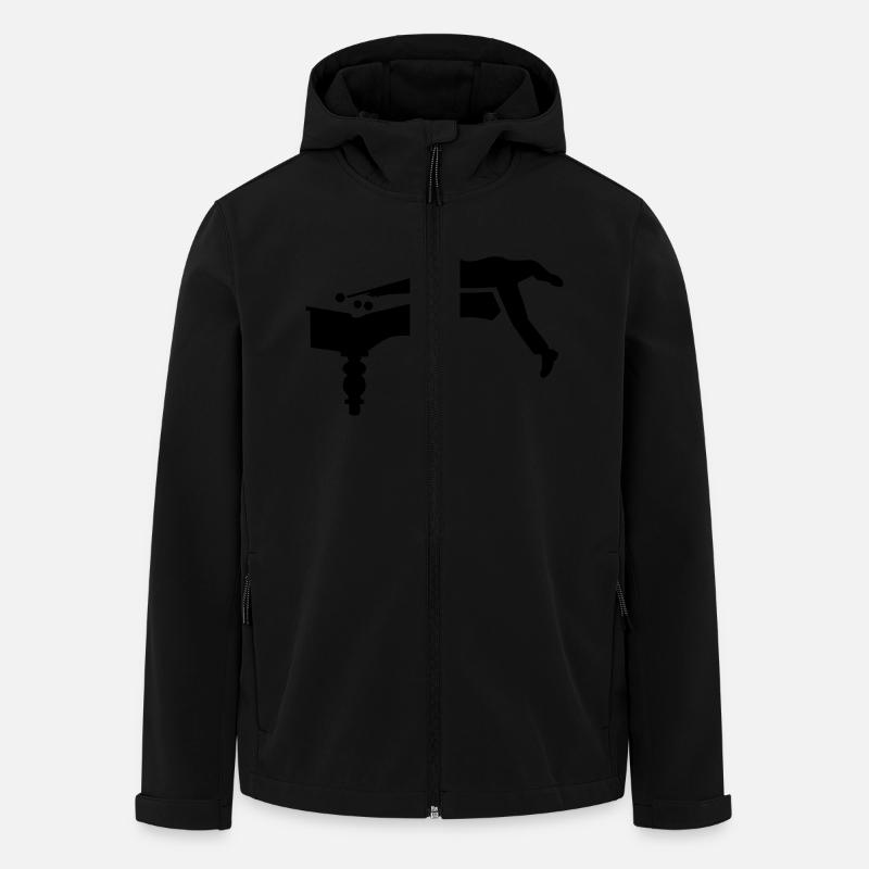 Billard - Veste softshell homme en polyester recyclé Stanley/Stella - noir