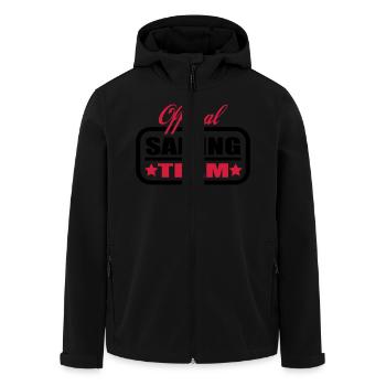 team segeln - Recycelte Männer Softshell-Jacke von Stanley/Stella - Schwarz - Vorne - AI Model Male 185 light (185cm)