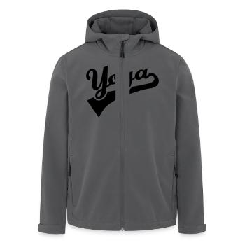 Yoga - Recycelte Männer Softshell-Jacke von Stanley/Stella - Schwarz - Vorne - AI Model Male 185 light (185cm)