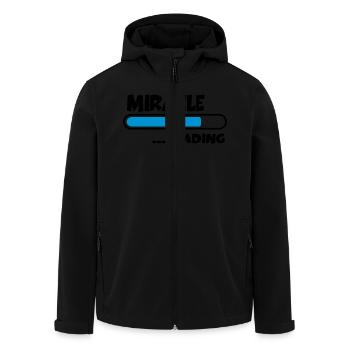 Miracle loading - Recycelte Männer Softshell-Jacke von Stanley/Stella - Schwarz - Vorne - AI Model Male 185 light (185cm)