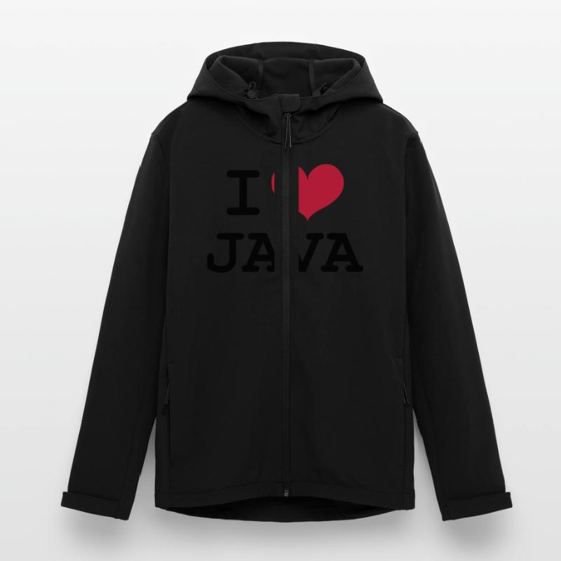 I Love Java [Developer / Geek] Men’s Recycled Softshell Jacket Discoverer by Stanley/Stella