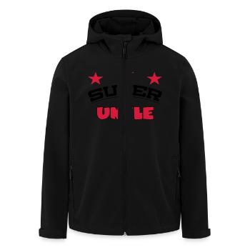 Super uncle - Recycelte Männer Softshell-Jacke von Stanley/Stella - Schwarz - Vorne - AI Model Male 185 light (185cm)