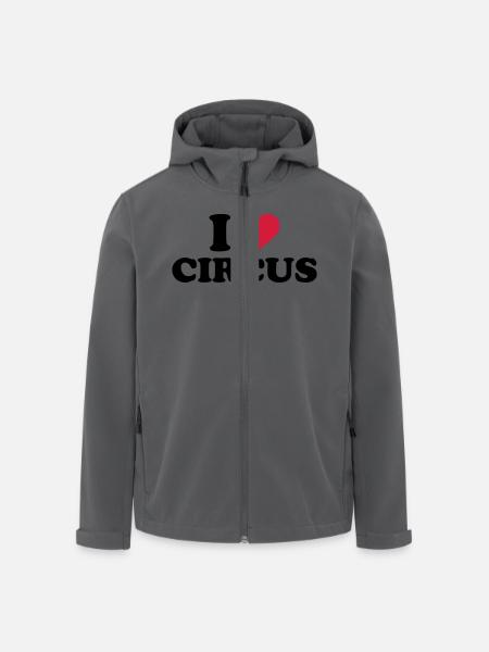 Zirkus - Recycelte Männer Softshell-Jacke von Stanley/Stella - Schwarz