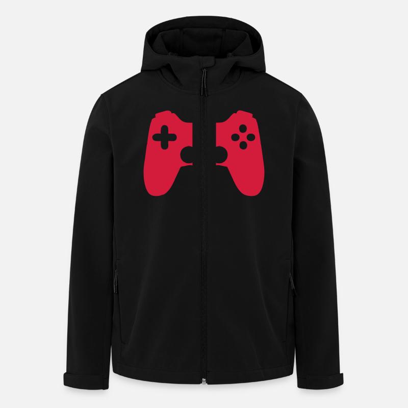 Joystick game icon 17062 - Men’s Recycled Softshell Jacket by Stanley/Stella - black