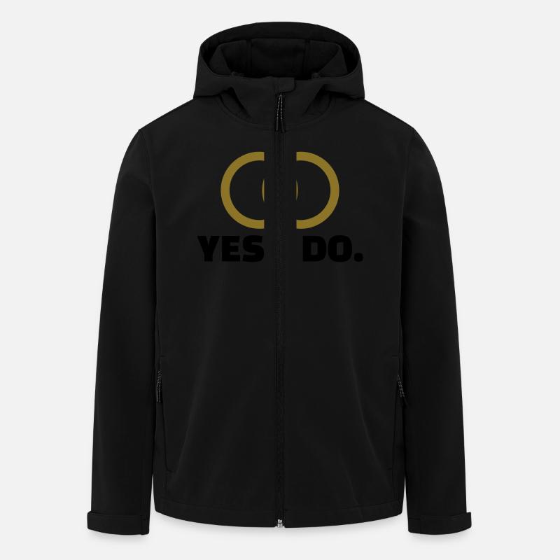 Yes I do - Men’s Recycled Softshell Jacket by Stanley/Stella - black