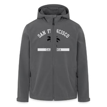 San Francisco - Recycelte Männer Softshell-Jacke von Stanley/Stella - Schwarz - Vorne - AI Model Male 185 light (185cm)
