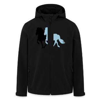 2 Tölter - Recycelte Männer Softshell-Jacke von Stanley/Stella - Schwarz - Vorne - AI Model Male 185 light (185cm)