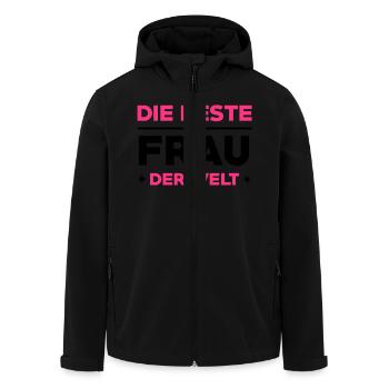 Liebe / Braut / Bräutigam / Frau / Ehe / Love - Recycelte Männer Softshell-Jacke von Stanley/Stella - Schwarz - Vorne - AI Model Male 185 light (185cm)